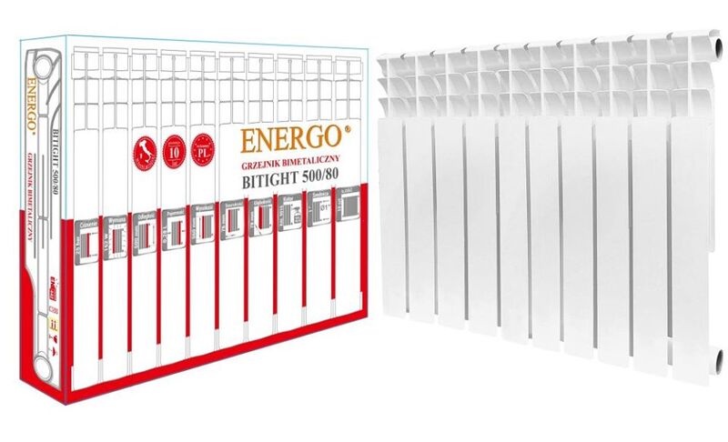 Радіатор біметалевий ENERGO 500/80