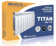 РАДИАТОР БИМЕТАЛЛ TITAN 500\96 188ВТ